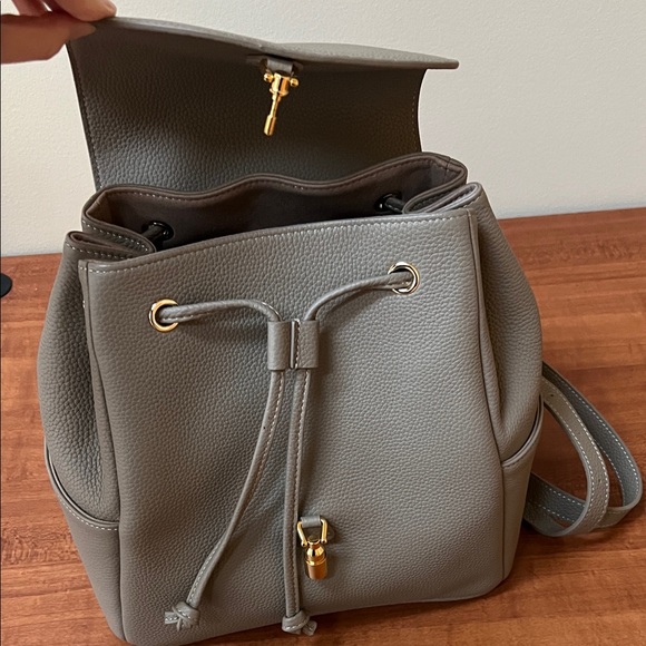 DUYP Luxury Backpack Leather Taupe - Picture 7 of 13